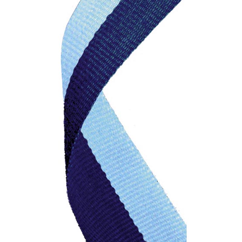 Medal Ribbon Navy & Light Blue