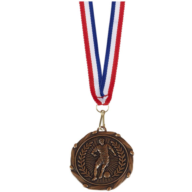 Combo45 Footballer Medal & Ribbon